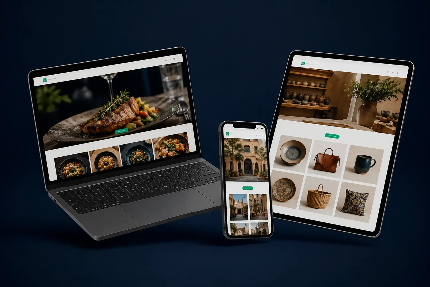 Restaurant — site vitrine et menu