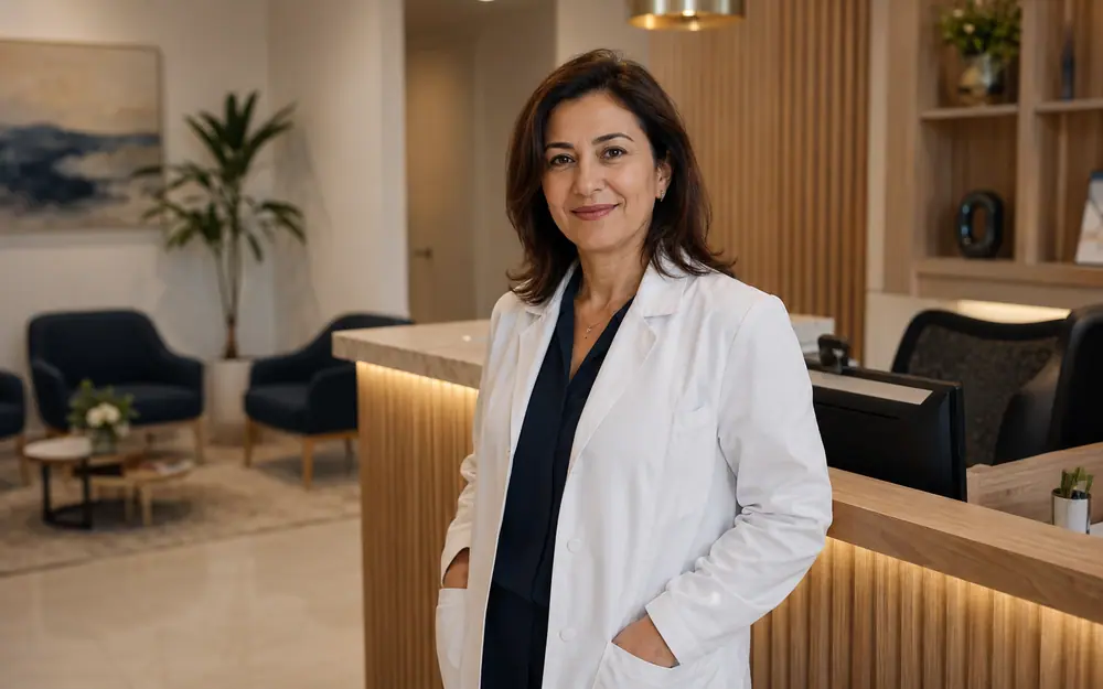 Médecin dans son cabinet moderne au Maroc